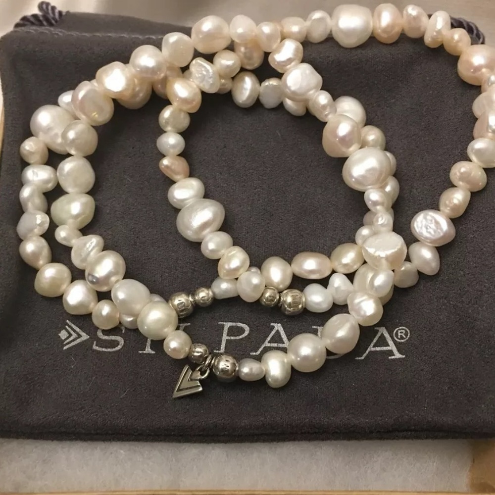 Silpada Goddess Set Of 3 FWP Stretch Bracelets NEW - Picture 9 of 13